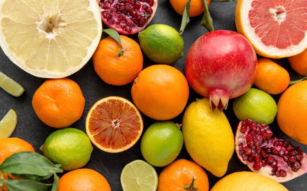 Citrus fruits like lemons, limes, and oranges have a long life when refrigerated.