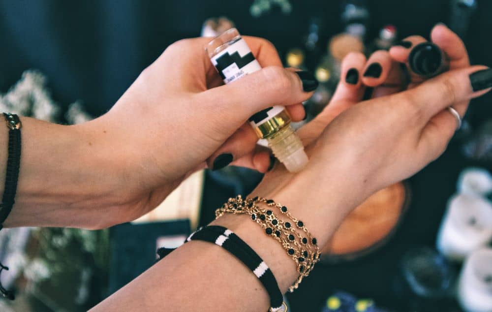 Essential oils can be applied onto your wrists or any other pulse point.