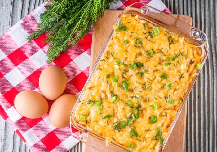 Egg bake is an easy way to increase your vegetable intake since there are so many mix-in options.